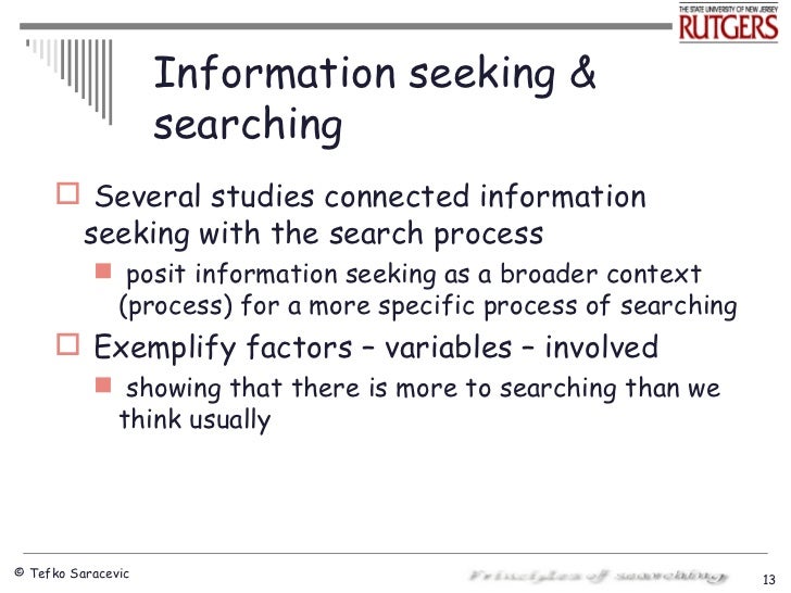 Information seeking