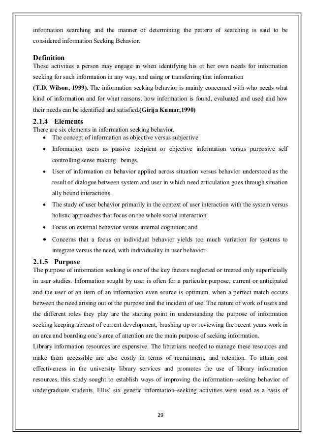information seeking behaviour Seeking information about one's health is increasingly documented as a key coping strategy in health-promotive activities and psychosocial adjustment to illness in this article, the authors critically examine the scientific literature from 1982 to 2006 on the concept of health information—seeking . information seeking behaviour Seeking information about one's health is increasingly documented as a key coping strategy in health-promotive activities and psychosocial adjustment to illness in this article, the authors critically examine the scientific literature from 1982 to 2006 on the concept of health information—seeking .