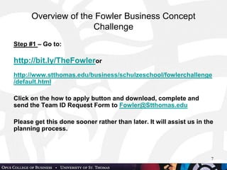 2012 Fowler Business Concept Challenge Information | PPT