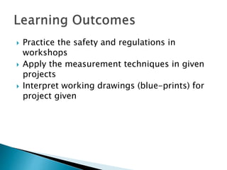 Introduction to safety of workshop and workplace | PPTX