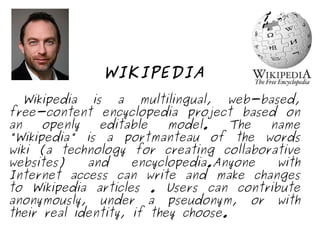 Wikipedia Written Information sources | PPT