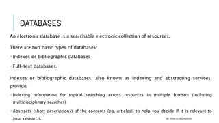 Abstract Databases Information Sources Subscribed and Free access.pptx