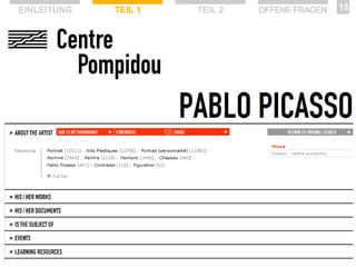 EINLEITUNG

TEIL 1

TEIL 2

OFFENE FRAGEN

15

 