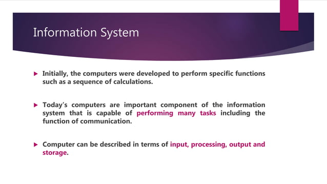 Information system | PPT