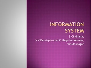 S.Cindhana,
V.V.Vanniaperumal College for Women,
Virudhunagar
 