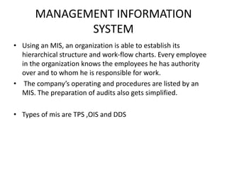 Information System And Management Function | PPT