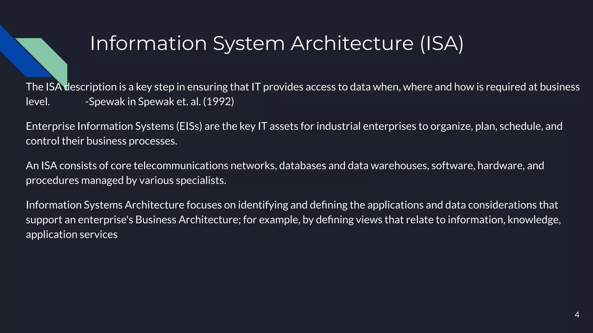 Information System Architecture | PDF