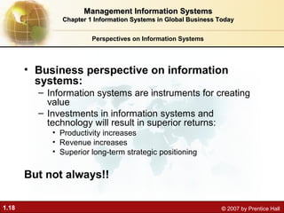 Information systems in global business today in Management information ...