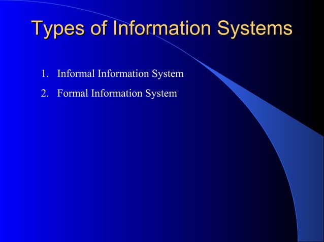 Information systems | PPT