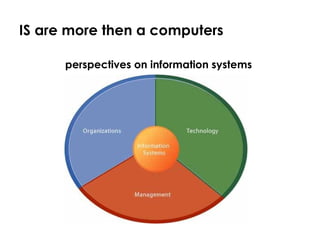 IS are more then a computers perspectives on information systems  