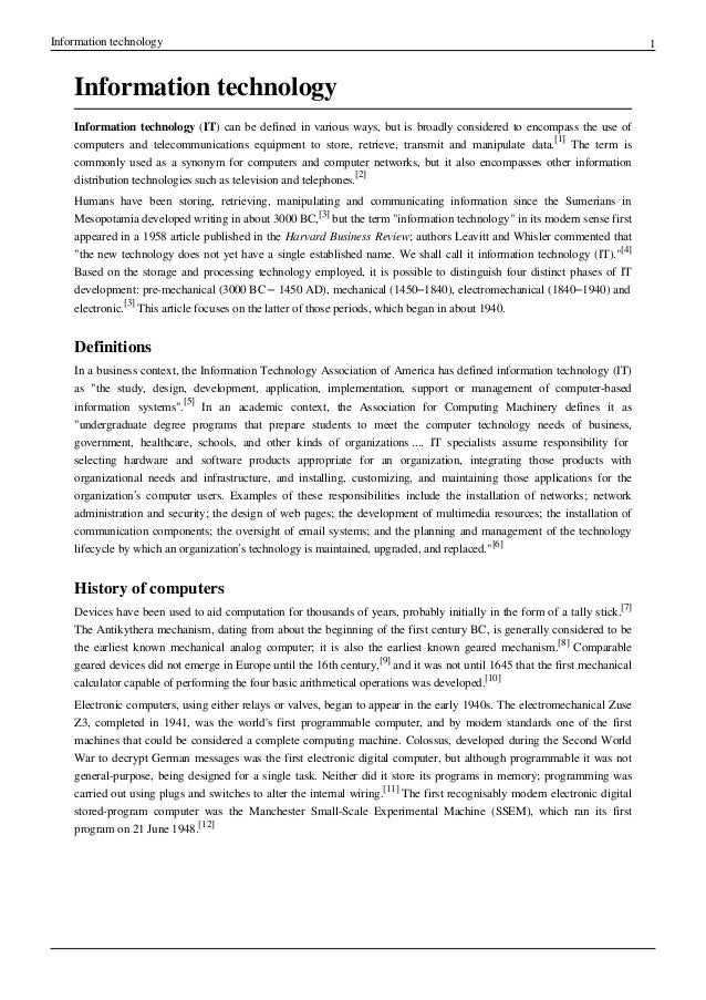 information technology dissertation pdf