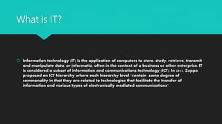 Information Technology PowerPoint Project | PPTX