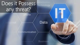 Does it Possess
any threat?
 