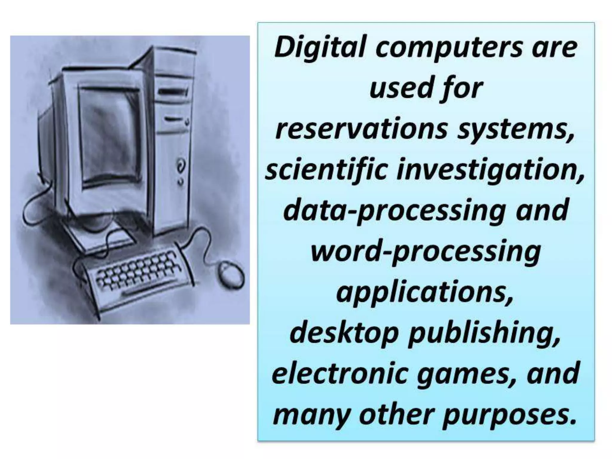 Information technology - Types of computer & Input - Output Devices | PPT