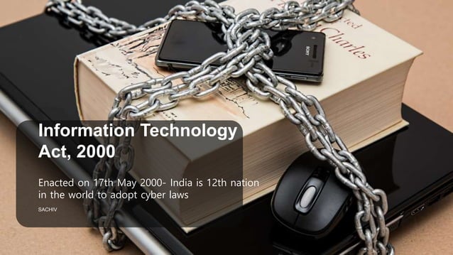 Information Technology Act 2000 | PPTX | Email | Internet