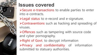 Information Technology Act 2000 | PPTX