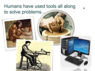 Humans have used tools all along
to solve problems…
4
 