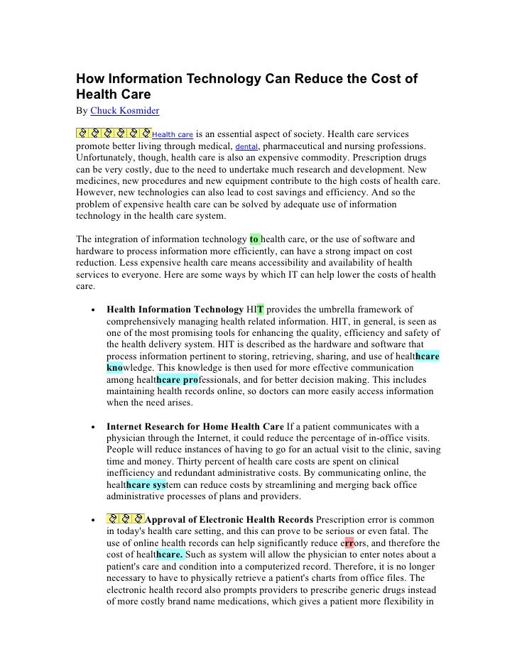 Health Information Technology Types Of Healthcare Health Information Technology Types Of Healthcare