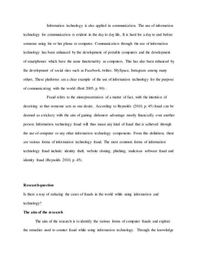 Information technology essay sample