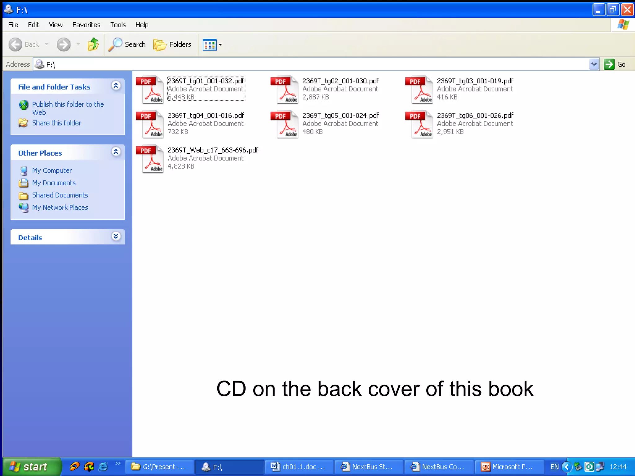 CD on the back cover of this book
 