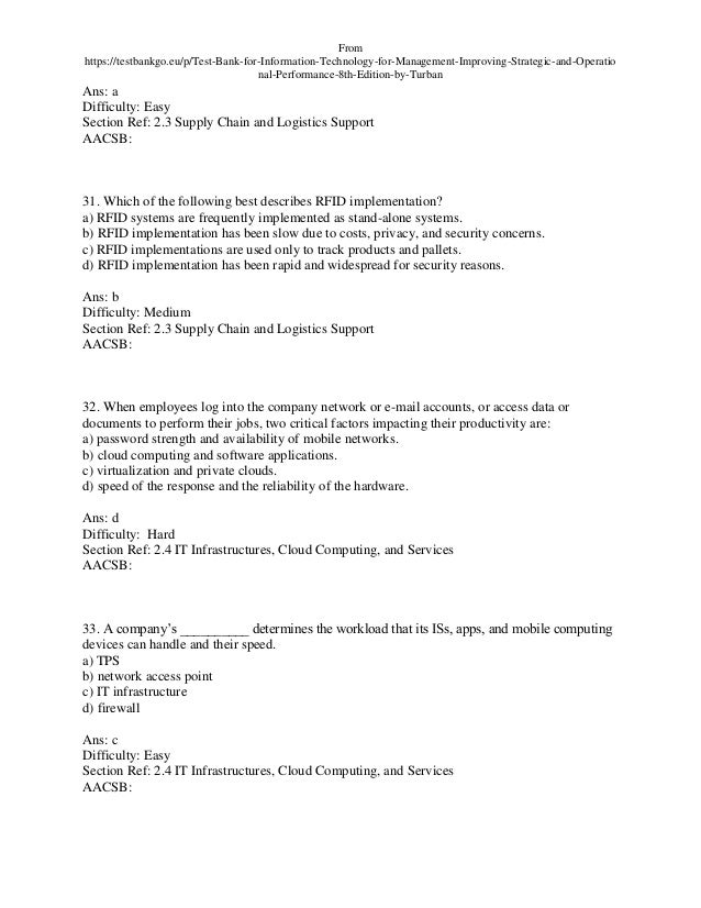 Information technology for management improving strategic and operati…