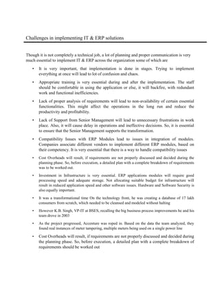 Information technology implementation in power distribution | PDF