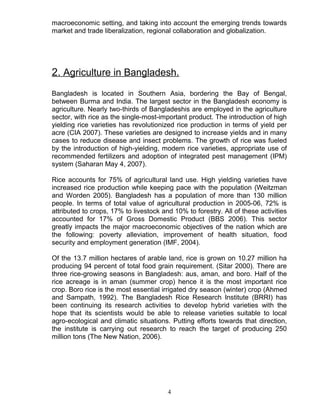 Information technology in agriculture of bangladesh and other ...