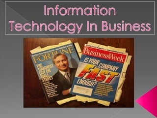 Information Technology In Business | PPTX | Information Services ...