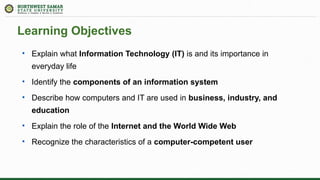 Comprehensive Introduction to Information Technology, Computers, and ...