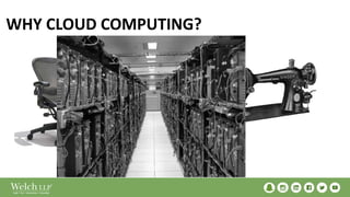WHY CLOUD COMPUTING?
 