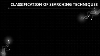 CLASSIFICATION OF SEARCHING TECHNIQUES
 