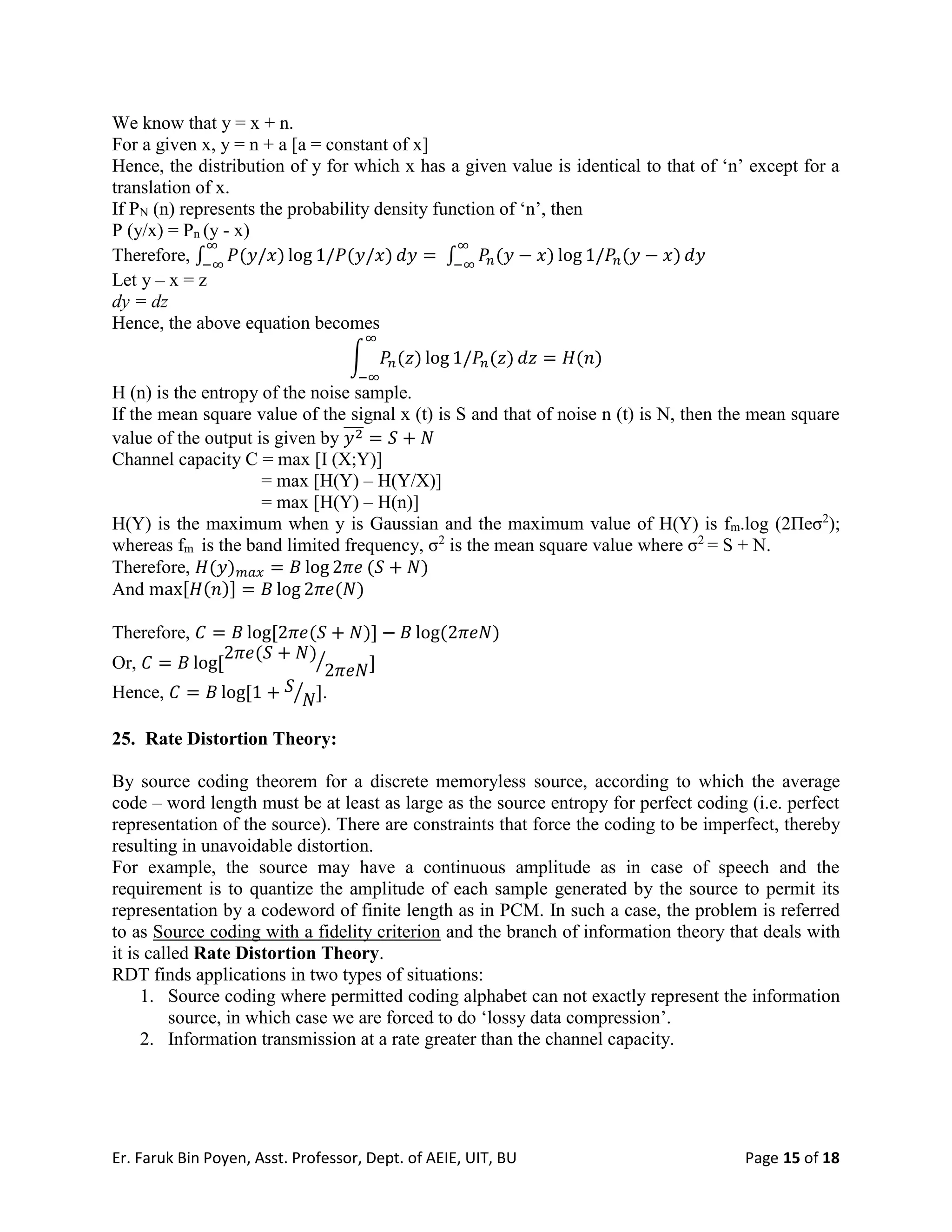 Information Theory Introduction PDF Information theory introduction pdf