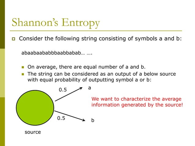 Information theory 1 | PPT