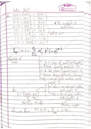Information Theory and Coding Notes - Akshansh | PDF