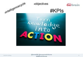 26.9.2014 © M-Brain 
@lentellW @susannatirkkone 
@MBrainGroup 
10 
#objectives 
#KPIs 
 