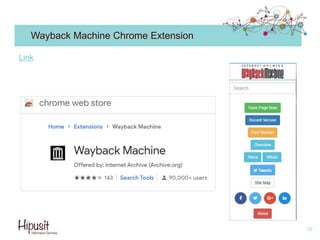Wayback Machine Chrome Extension
28
Link
 