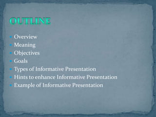 Informative presentation | PPTX | Technology & Computing