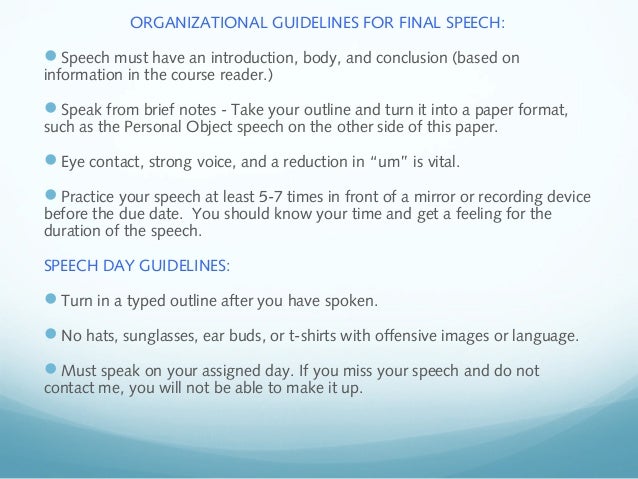 informative speech guidelines 1 Guidelines for public speaking the purpose of any informative speech or presentation is to facilitate the following guidelines in mind when doing so 1. informative speech guidelines 1 Guidelines for public speaking the purpose of any informative speech or presentation is to facilitate the following guidelines in mind when doing so 1.