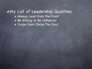 Practical Leadership