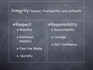 Practical Leadership