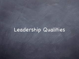 Practical Leadership