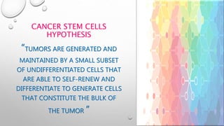 Cancer Stem Cells | PPTX