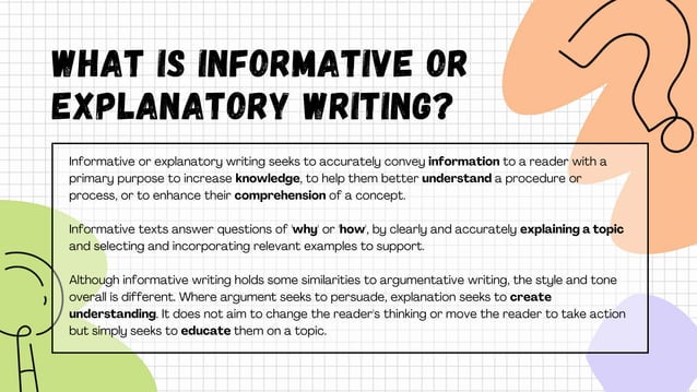 Informative Writing or Informative Text | PPT