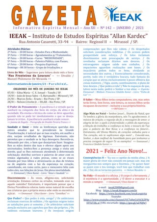 Informativo IEEAK nº 142 - Janeiro/2021