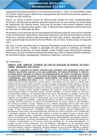 INFORMATIVO STJ 587 www.estrategiaconcursos.com.br Página 9 de 24
INFORMATIVO ESTRATÉGICO
INFORMATIVO STJ 587
pagamento de...