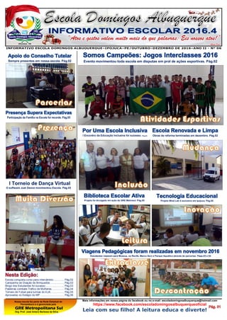 Jogos Internos Colégio Estadual Eduardo Silveira 2016