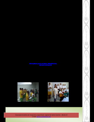 TERAPIA OCUPACIONAL NO SISTEMA PRISIONAL

(continuação)



   Abalizado no Artigo 6º da L.E.P., o qual refere à Comissão Técnica de Classificação, esta comissão direcionada à avaliação do apenado
   para o trabalho, estudo e terapias de qualquer natureza; o terapeuta ocupacional atua em conjunto com a equipe técnica, e tem um
  papel ímpar na avaliação do reeducando dentro da Unidade Prisional. Sua participação na referida Comissão consiste no levantamento
         do histórico laborativo prisional e anterior a sua prisão, para fins de aprovação dos internos na execução de atividades laborais,
         escolares e terapêuticas. Avaliando ainda o estado físico-funcional e mental para a execução de tais atividades; e no caso de ser
     diagnosticada alguma deficiência, identifica as necessidades no que diz respeito ao potencial funcional residual do interno avaliado,
                                        determinando claramente suas capacidades e definindo suas restrições nas situações de trabalho.

           Este constitui um documento específico da Terapia Ocupacional, que se traduz na apresentação descritiva e interpretativa das
           atividades exercidas pelo apenado, isto no seu cotidiano laborativo, delitivo e prisional; enquanto objeto de intervenção deste
   profissional. Este documento oferece subsídios técnico-específicos que possibilitam a tomada de decisões para a avaliação das A.V.Ls.
                                                                                                               (atividades de vida laboral).
             Para a construção do histórico laborativo o terapeuta ocupacional realiza um atendimento individual, no qual o profissional
           possui um contato maior com o interno, podendo assim ter um conhecimento da sua história. Neste mesmo atendimento são
               investigadas atividades sociais e de lazer ou grupos em que o interno esteve inserido antes de entrar no sistema prisional.
                A sistematização do referido documento é basicamente uma prática investigativa que deve ser orientada pelas dimensões
 ético-política, teórico-prática e técnica-operativa. Os itens analisados pelo terapeuta ocupacional consistem em verificar aspectos como
      habilidades profissionais e extras, seu desejo de estar participando de atividades dentro do sistema prisional; ainda a existência de
limitações físicas, cognitivas, ou seqüelas adquiridas, que requeiram tecnologia assistiva, adaptações ou direcionamentos para canteiros
                                                                                                                               específicos.
        O terapeuta ocupacional no Sistema Prisional tem seu trabalho voltado para as questões de integração e reinserção social; busca
         ações que visam introduzir os internos às práticas reais da vida cotidiana, e de possíveis projetos individuais, trabalhando para a
         desinstitucionalização do apenado e visando seu retorno à sociedade. Sua intervenção baseia-se no fazer e na significação desta
 atividade, buscando projetos orientados para novas formas de sociabilização, de narrativas de vida, de reconstrução do “eu” confinado,
                                                                                          propondo novos percursos para a inserção social.

Bibliografia
CAVALCANTI, Alessandra. GALVÃO, Cláudia. Terapia Ocupacional: Fundamentos & Prática. Rio de Janeiro: Guanabara Kogan, 2007.
PLANALTO, Lei no 7.210, de 11 de julho de 1984. Brasília: Lei de Execuções Penais Presidência da República,163º da Independência e 96º da República.
1984. Acesso em 18/07/2010. Disponível em <<URL:http://www.planalto.gov.br/ccivil_03/Leis/L7210.htm. >>
PORTAL SAÚDE, Portaria Interministerial 1.777 disponível em <<http www.portal.saude.gov.br/... Acesso em 18.07.2010.
DE CARLO, M. e BARTALOTTI, C. Terapia Ocupacional no Brasil - Fundamentos e Perspectivas, Plexus, 2001.
FRANCISCO, Berenice Rosa. Terapia Ocupacional. Campinas, SP: Papirus, 1988.
CHAMONE, RJ. O Objeto e a Especificidade da Terapia Ocupacional. Belo Horizonte: GESTO, 1990.


                                                                                                     * terapeuta ocupacional, CREFITO-10 7637
                                                                                                       atua no sistema prisional em Joinville/SC.




                 Associação brasileira de terapeutas ocupacionais, regional de Santa Catarina – Abrato-SC
                                              e-mail: abrato-sc@hotmail.com
 