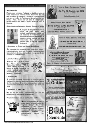 Informativo Caminhos da Fé