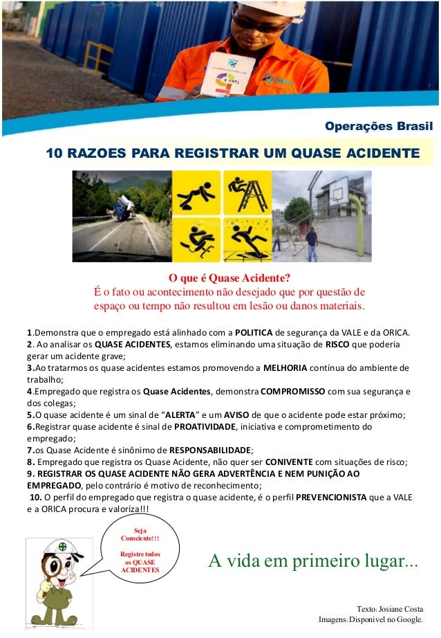 Informativo quase acidente