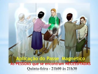 Aplicação do Passe Magnético
Às PESSOAS que se encontram NECESSITADAS
*

 